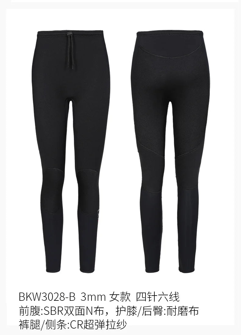 Neoprene  Long Short Men Women 3mm Wetsuit Surf Suit Swimming Kitesurf Scuba Diving Suit Comfortable Swimwear Swimsuit