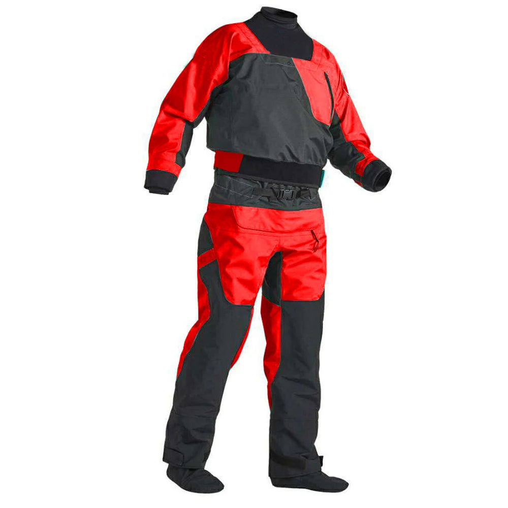 Men's Kayak Drysuit, 3-Layer Waterproof Fabric, Latex Gasket, Neoprene Thrust, Ocean River M42