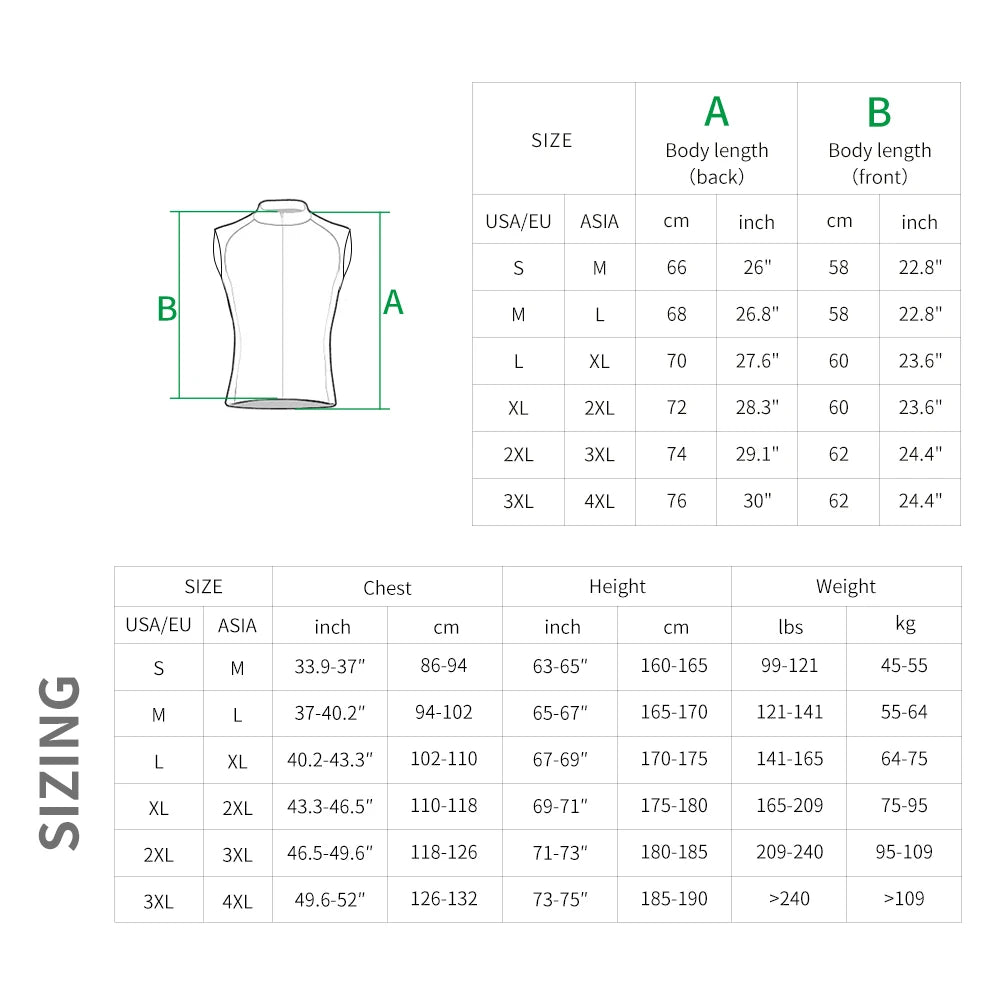 WOSAWE Men's Cycling Windbreaker Gravel Man Bicycle Windshield Jacket Bike Vest Gilet MTB Racing Long Sleeve Coat Wind Jacket