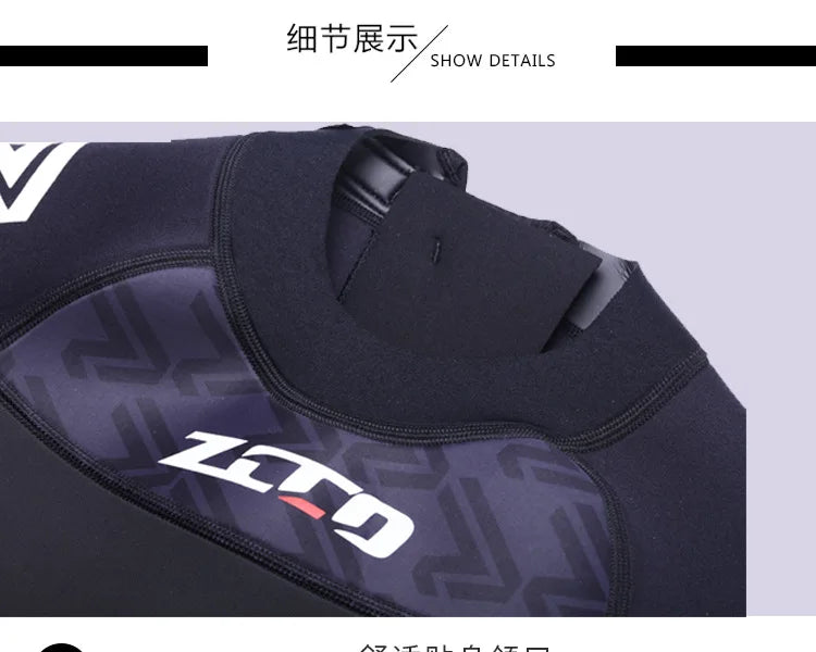 Wetsuit Men Women 3mm Neopreno Surf Suit Kitesurf Winter Swimwear Roupa De Mergulho Swimsuits Rash Guards Scuba Diving Suit