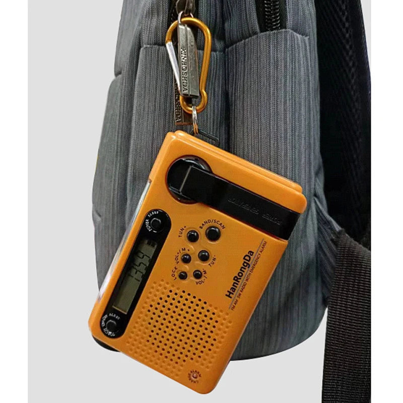 Weather Emergency Radio AM/FM/SW Portable Solar Hand Crank Radio 3 in 1 2000mAh Power Bank Phone Charger Flashlight for Camping