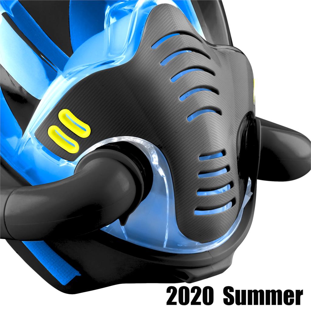 2022 Summer Newest Design Double Tube Scuba Diving Mask Full Face Snorkeling Mask Underwater Anti Fog Snorkeling Diving Set