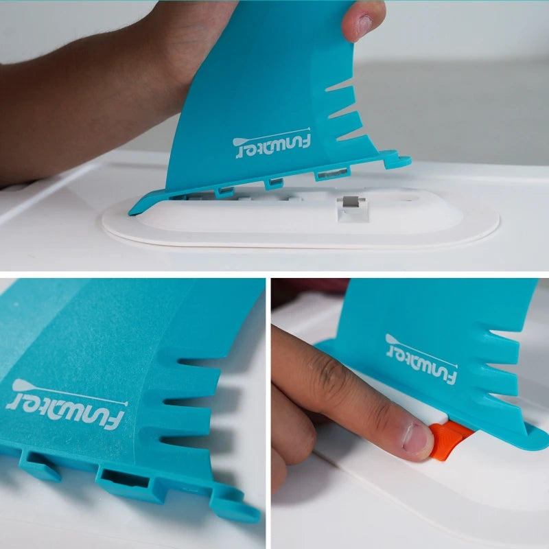 3pcs/set Nylon Surfboard Fins FCS Surfboard Tail SUP Surfboard Attachment For Funwater Koi Inflatable Surfboard