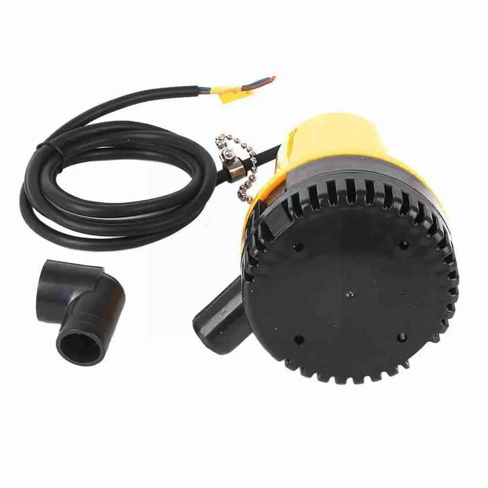12V Bilge Pump Submersible 1620GPH 6000L/H Clean Dirty Pond Water Household Automatic Pumping Bilge Pool Boat Marine Flood O5B9