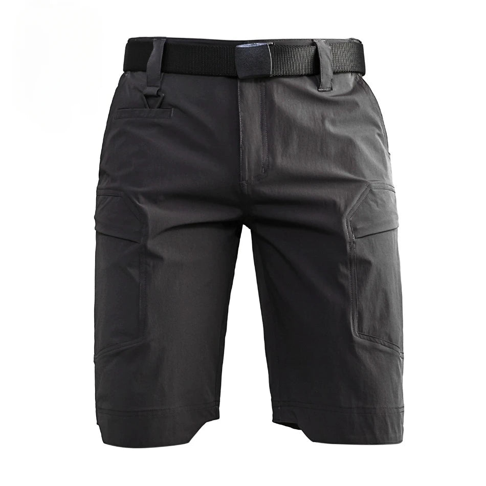 Mens Quick Drying Cargo Shorts Summer Waterproof Outdoor Sports Combat Overalls Multi Pocket Wear-resistant Quarter Pants New