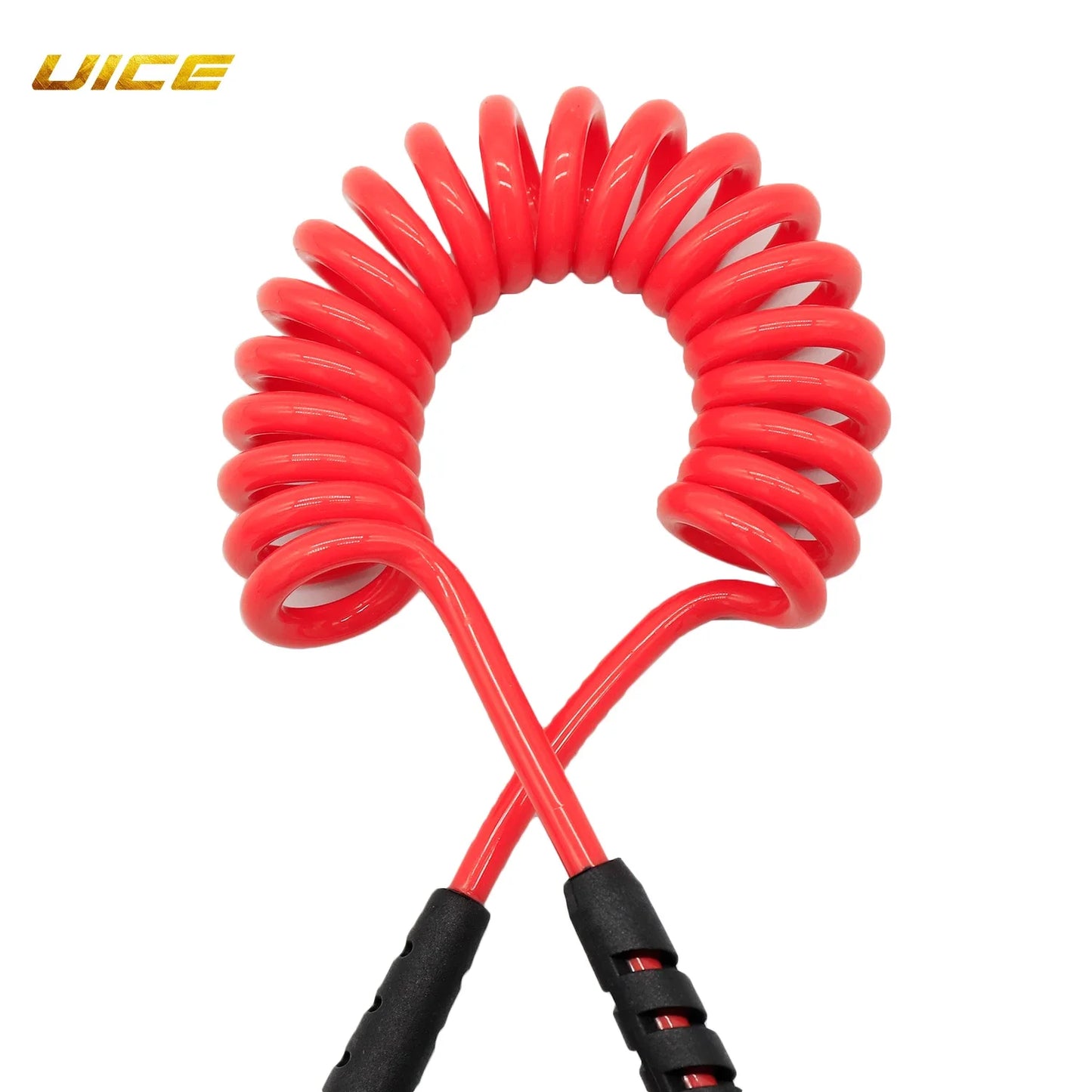 Surfboard Ankle Leash 5.5mm 5FT Surf Leash Surfing Elastic Coiled SUP Paddle Leash Super Strong Webbing Surf Leg Rope