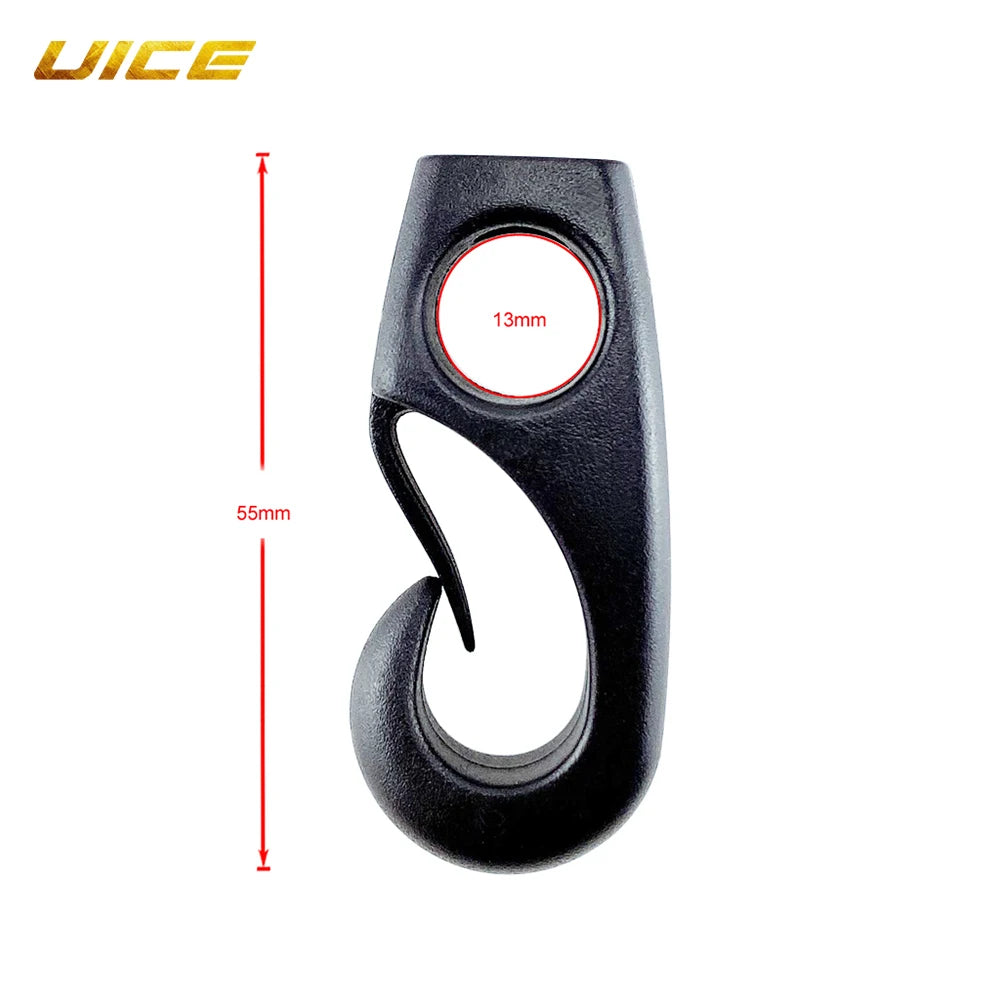 10pc Nylon Buckle Shock Cord Clip Hook Kayak Canoe Bungee Rope Line Rowing Boat Tie Cord Hook Clothesline Elastic Cord Lock Clip