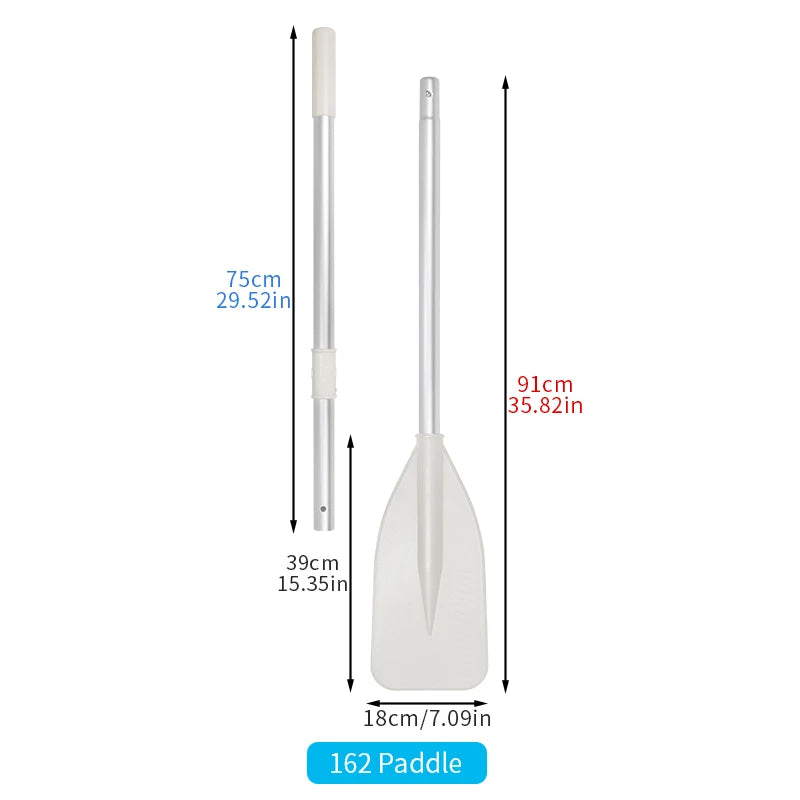 KOETSU 2-Pcs Marine Aluminum Oars. Features an aluminum shaft with nylon blades, for rowboats, kayaks, canoes, and inflatables.