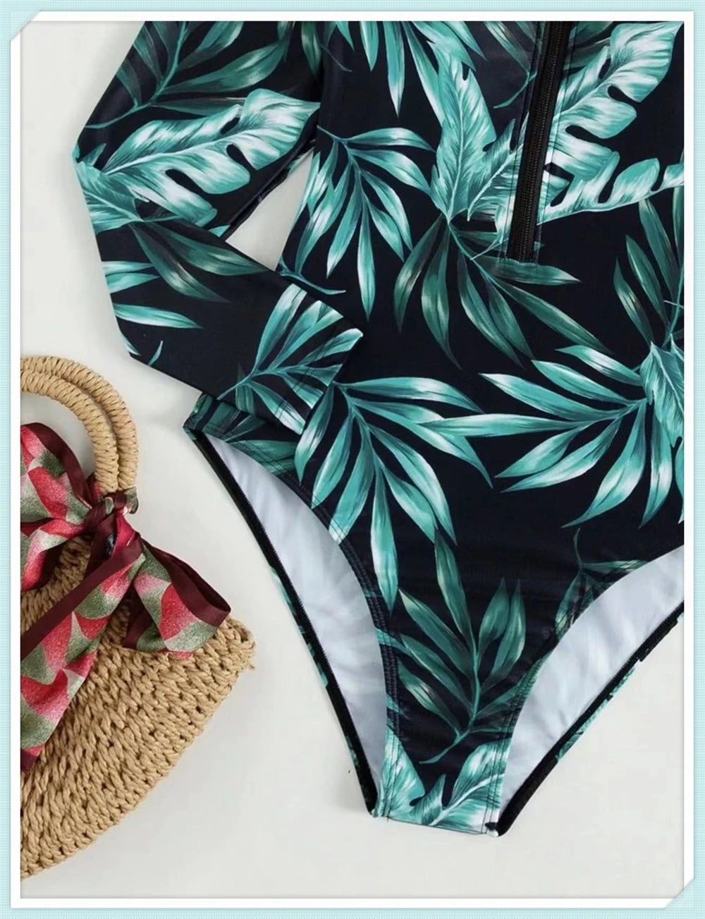 Solid Diving Clothes 2023 Women Zipper One Piece Bathers Bathing Swimming Swim Suit Female Long Sleeve Swimwear Surf Swimsuit