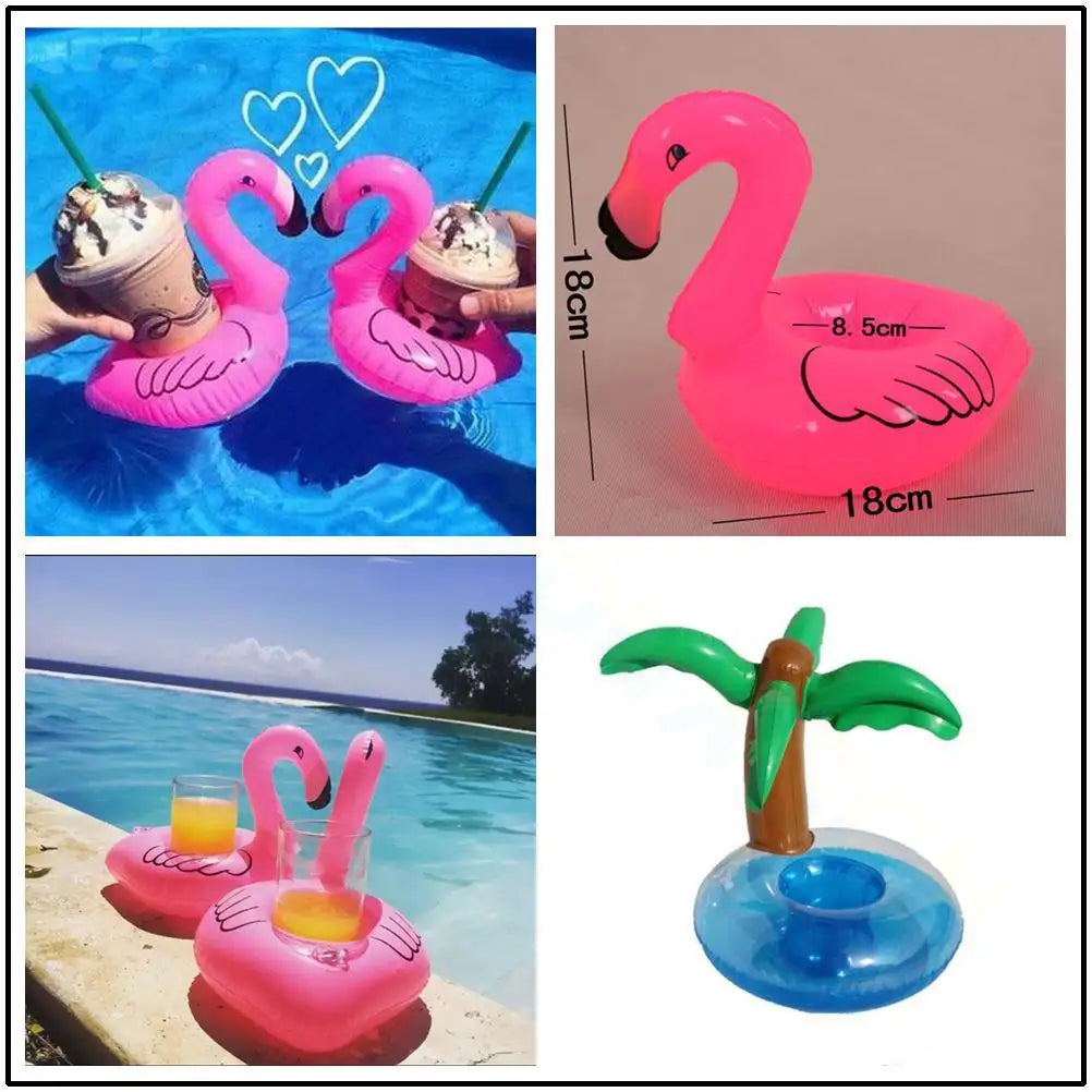 Inflatable Drink Holders Floating Toy Pool Party Bath drinking cup Seat Boat Kids Swimming Inflatable Float Water Fun Pool Toys