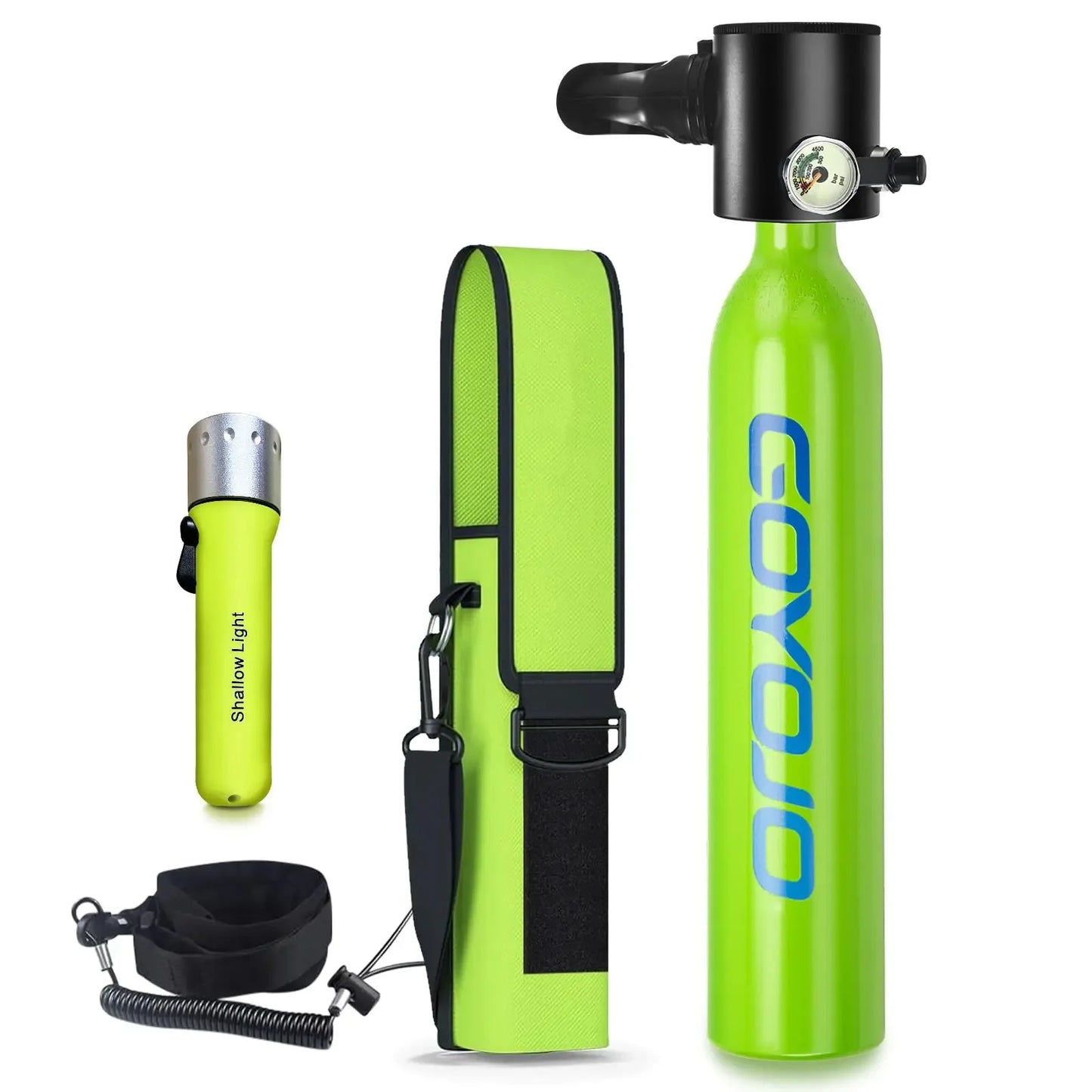 Mini Scuba Tank, 6-12 Minutes Diving Tank, Portable Lung Tank Kits with 3000 PSI Max Pressure 0.5L Small Scuba Diving Tank