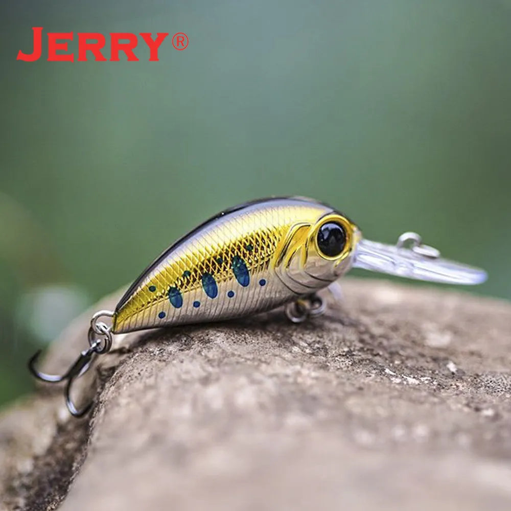 Jerry Scout Crankbait Deep Diving Crank Hard Baits 38mm 4.4g Wobbler Bass Perch Plastic Artificial Floating Fishing Lure