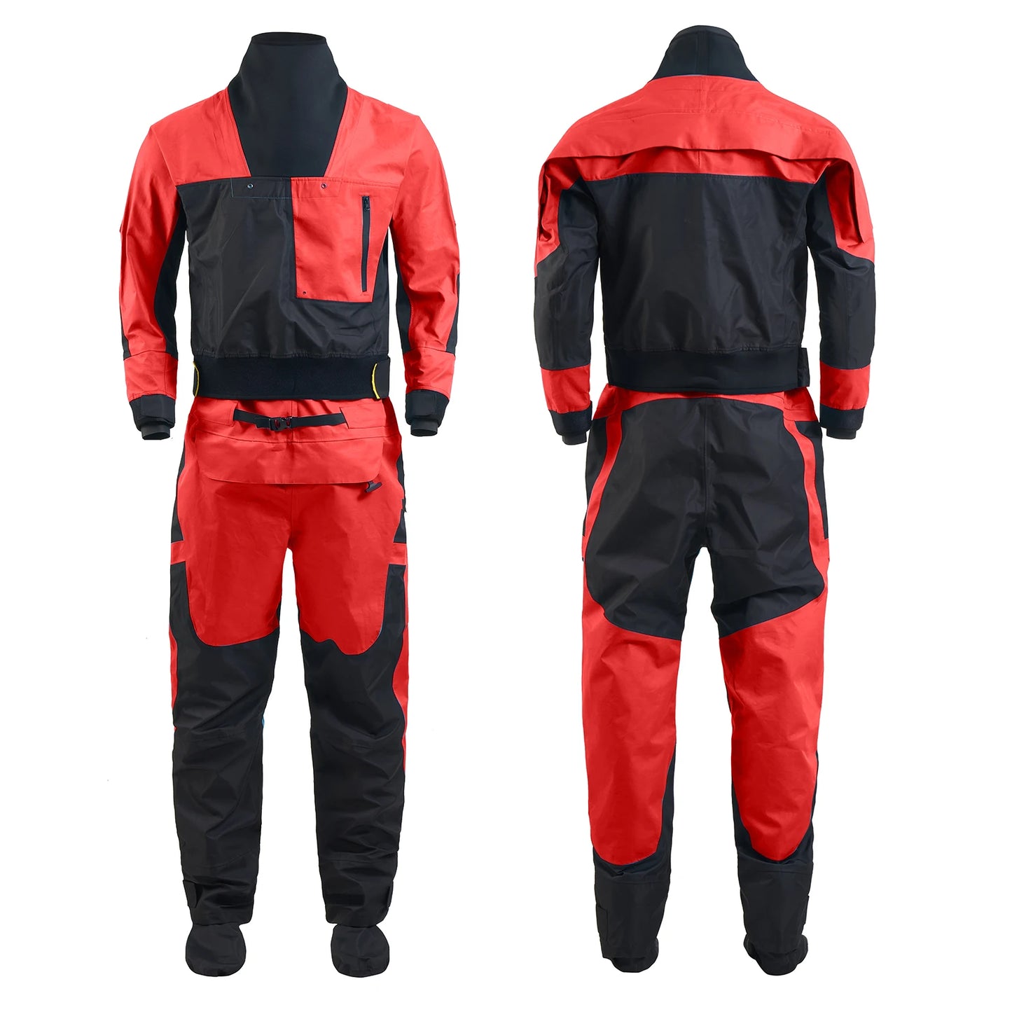 Men Drysuits Latex Cuff and Splash Collar Flatwater Paddling Waterproof Breathable Dry Suit DM32