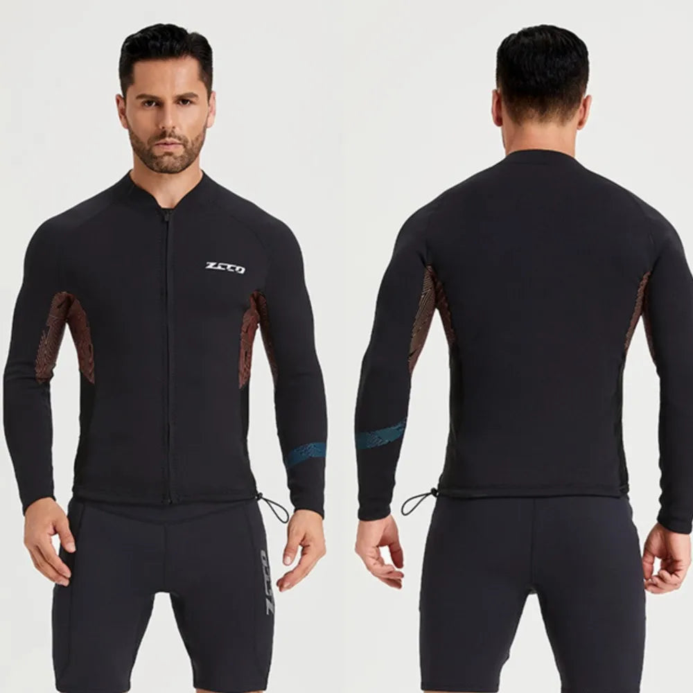 Wetsuit Surf Suit 1.5mm Neopreno Pant Top Men Women Scuba Diving Suit Roupa De Mergulho Swimwear Winter Kitesurf Rash Guards