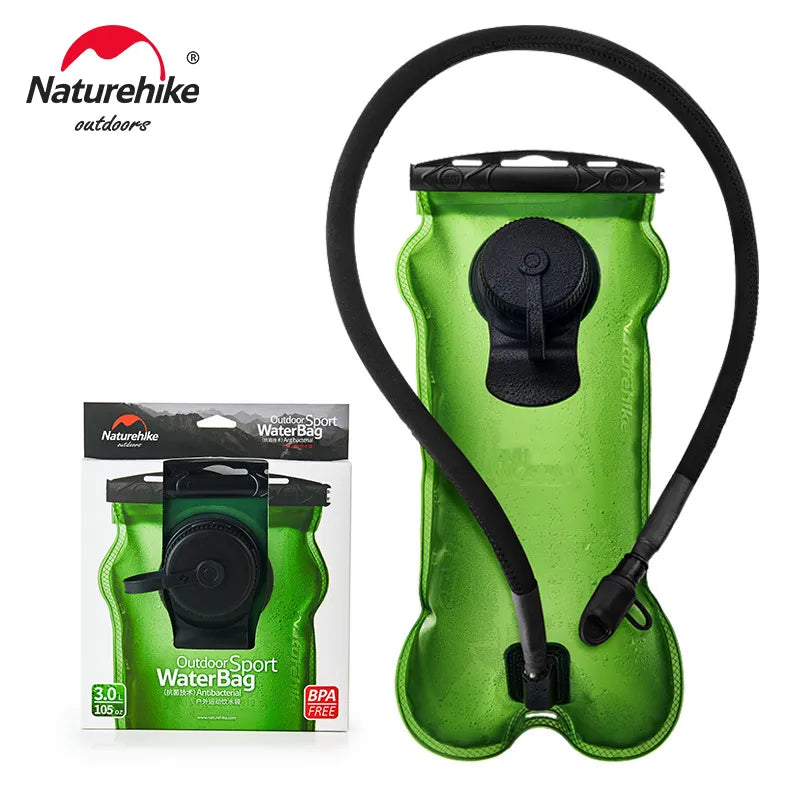 Naturehike Water Bladder 3L Foldable Water Bags Sport Hydration Bladder Outdoor PE Soft Flask Water Container for Camping Hiking