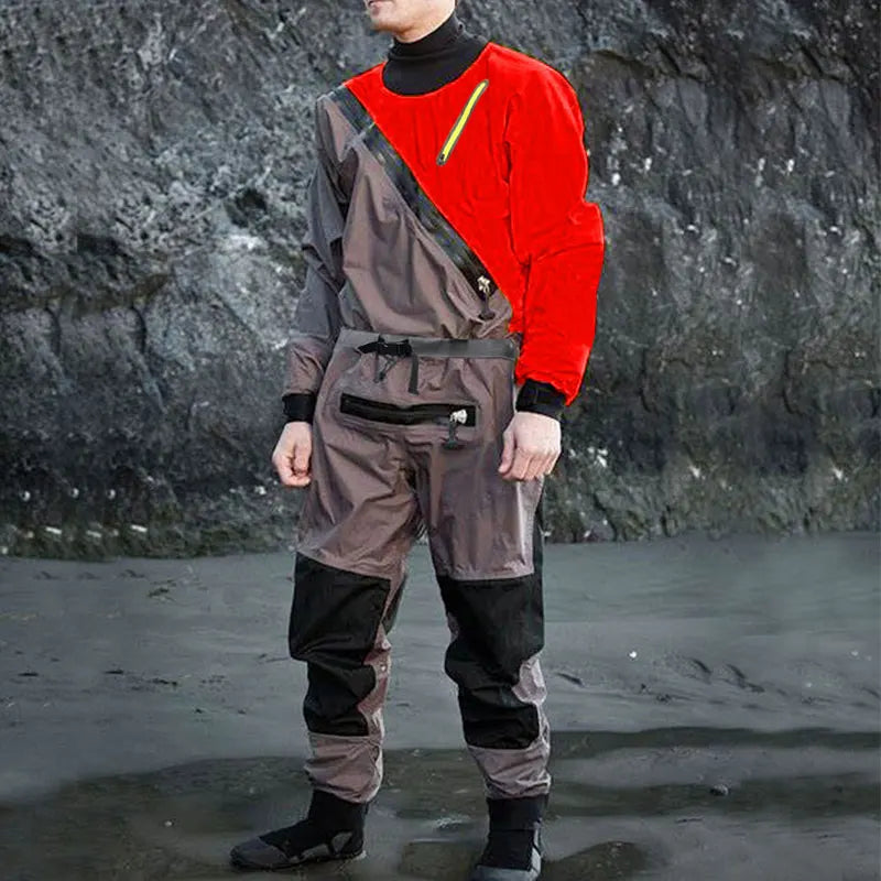 Winter Drysuits Dry Warm Suits for Adult Male Sailing Cold Water Sport Swimming Fishing Kayak Waterproof Outdoor Wading Clothing