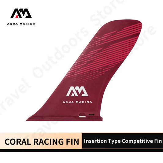Aqua marina coral racing fin sup prancha de surf acessórios plug in paddle fin 24x18.5cm surf acelerar cauda leme 0.3kg