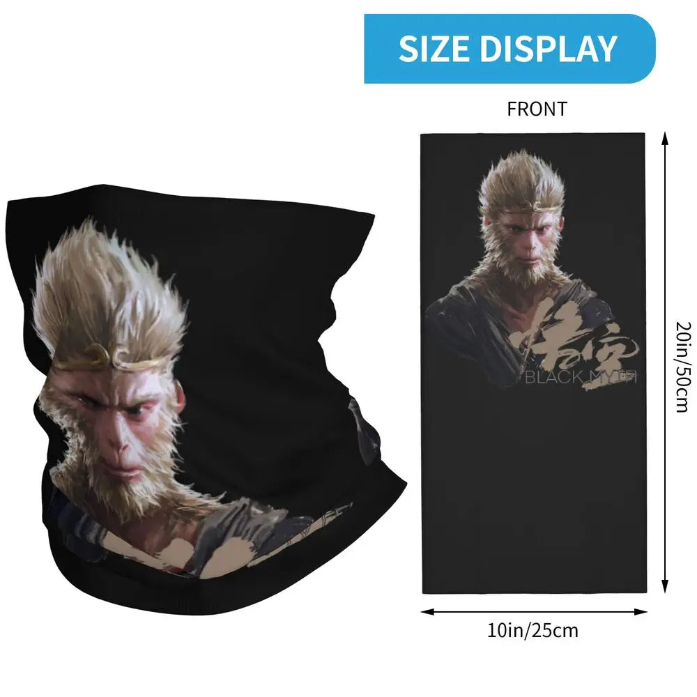 Outdoor Sports Balaclava Black Myth Wukong Monkey King Cycling Mask Breathable Face Masks Running Travel UV Protection Scarve