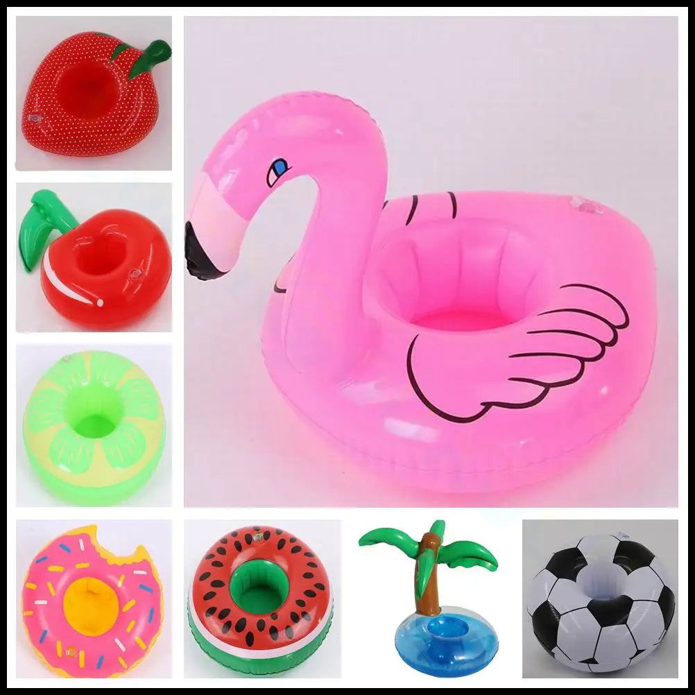 Inflatable Drink Holders Floating Toy Pool Party Bath drinking cup Seat Boat Kids Swimming Inflatable Float Water Fun Pool Toys