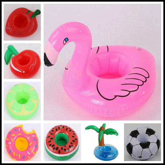 Inflatable Drink Holders Floating Toy Pool Party Bath drinking cup Seat Boat Kids Swimming Inflatable Float Water Fun Pool Toys