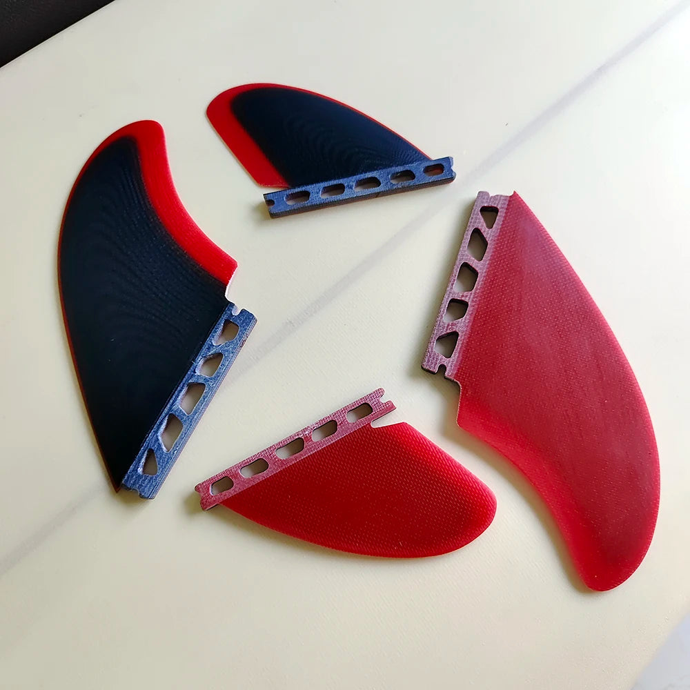 UPSURF FUTURE Fins Fiberglas Surf Quad Fins Twin Rear/Twin Keel Fins Single Tabs Surfboard Fins Stabilizer Surfing 2/4 Fins