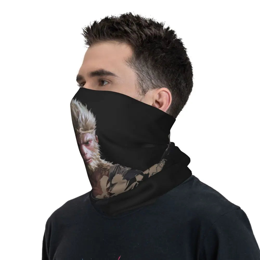 Outdoor Sports Balaclava Black Myth Wukong Monkey King Cycling Mask Breathable Face Masks Running Travel UV Protection Scarve