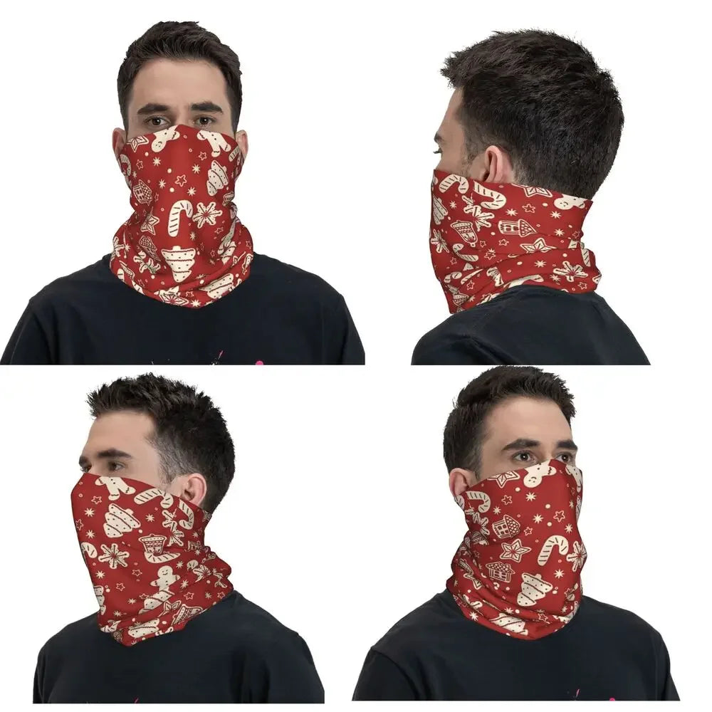 Merry Christmas & Happy Holidays! Bandana Neck Cover Face Scarf Multifunction Cycling Scarf Hiking Fishing Adult Breathable