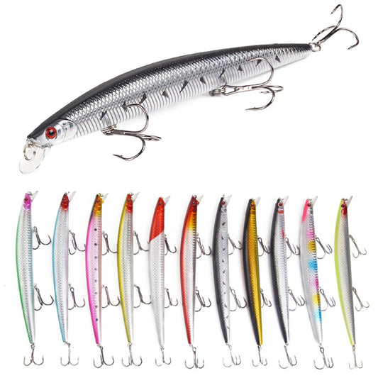 1pcs 18cm 23g Minnow Fishing Lure Laser Hard Artificial Bait Plastic Big Fake Fish Lures Sea Fishing Bait Crankbait Wobblers