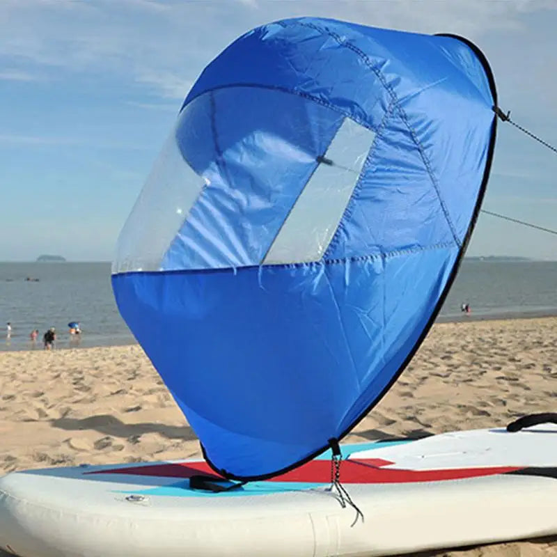 42 Inch Folding Kayak Wind Paddle Sailing Popup Paddle Sail With Clear Window For Kayaks Canoes Inflatable Boats Paddle dropship