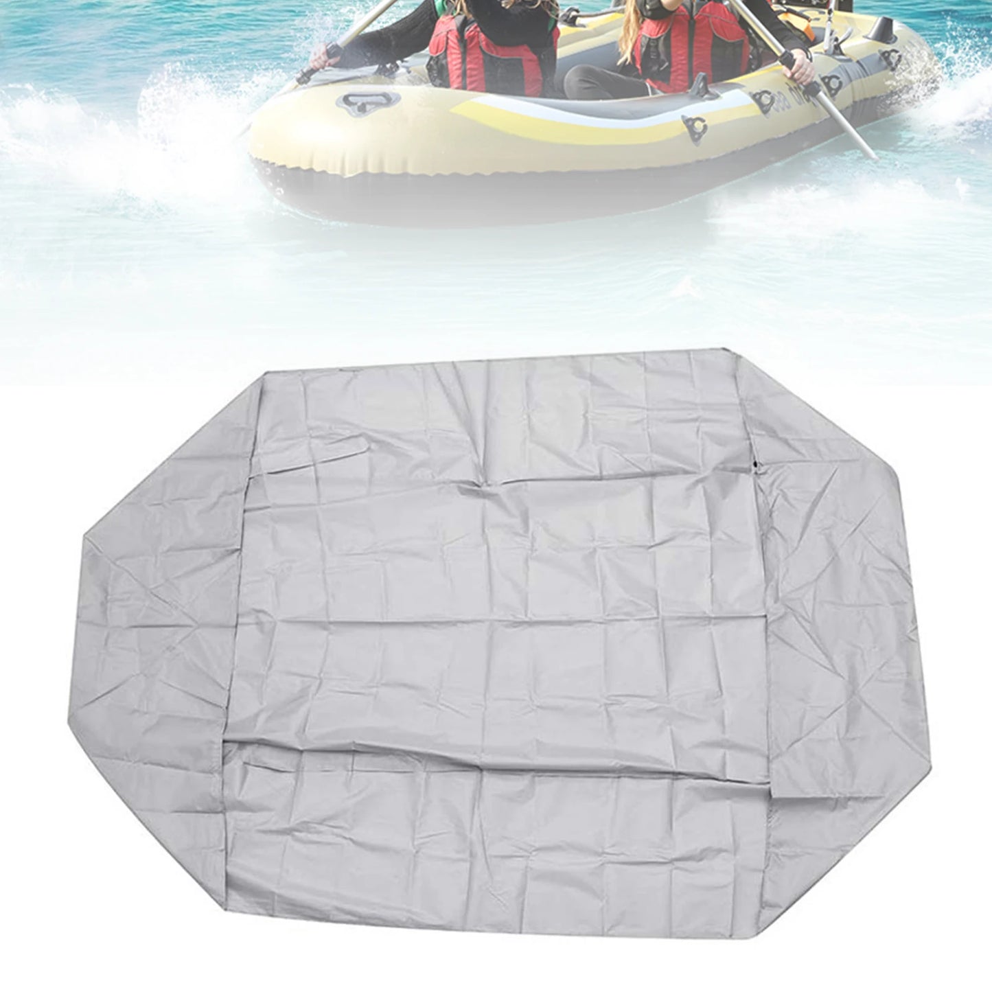 V Shape Boat Cover, Waterproof, Dustproof, Anti UV, Rain, Snow, Dinghy, Fishing, Rubber Boat Marine Boat, Universal Kayak Cover