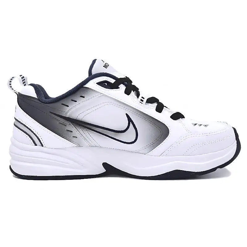 【Customize】Nike Air Monarch 4 Chunky Sneakers Unisex Low-top White/Silver/Black Sneakers shoes 415445-102