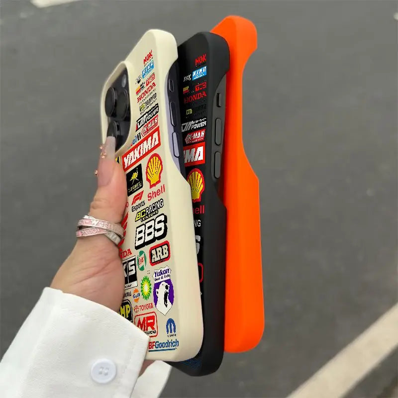 Car logo For IPhone 16 Pro Max Phone Case Borderless 15 Pro 14 13 12 Anti Drop 11 XS Silicone Shockproof TPU Soft Cover