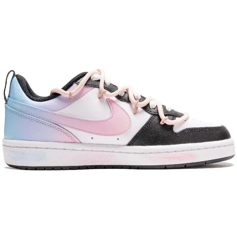 【Customize】Nike Court Borough Skateboarding Shoes Women's Low-top Blue Sneakers shoes BQ5448-115