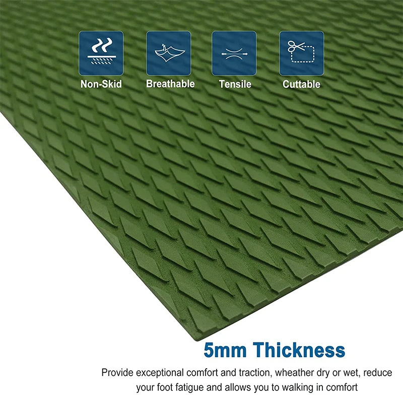 1200x550x5mm EVA Traction Foam Surfboard Jet Skis Pads SUP Paddleboard Boat Deck Sheet Anti Skid Water Sport Flooring