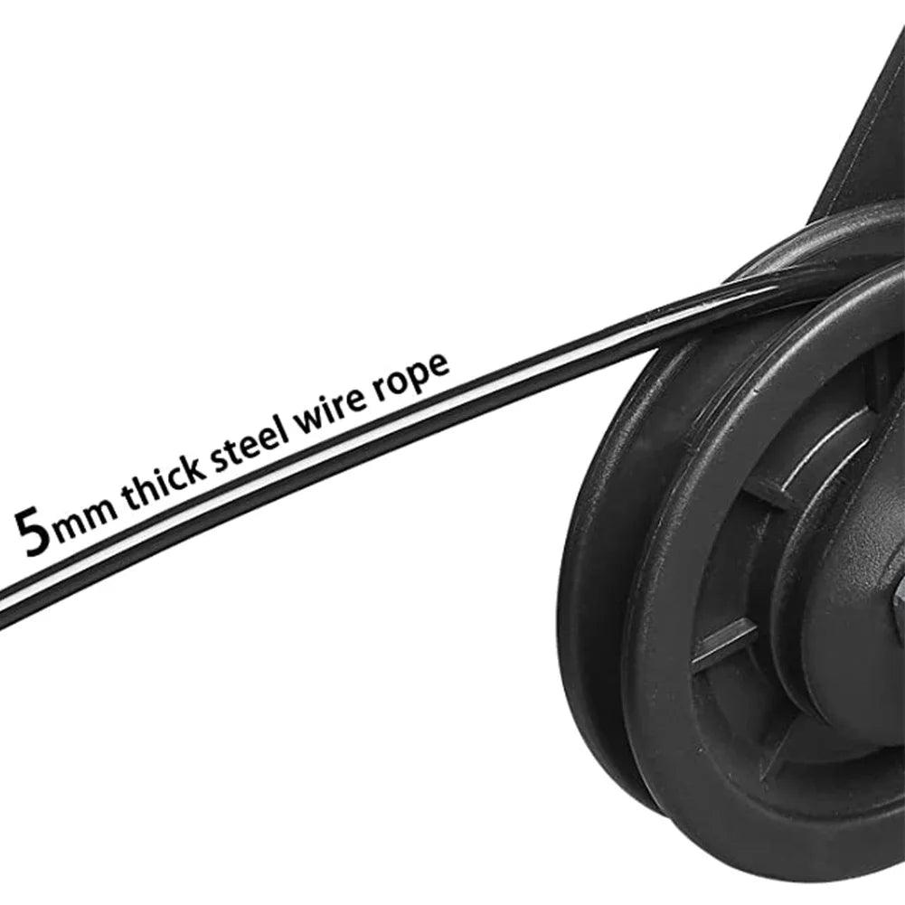 1.5m/2.5m/3m Gym Steel Cable Wire Rope 5mm Heavy Duty Parts Accessories for Lifting Training Pulley Home Fitness Equipment