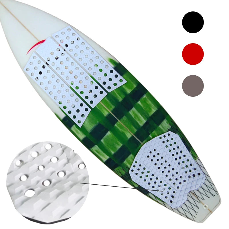 Surf Pads Grip Set Surfboard Traction Pad Front Pads Surf Eva Deck Cover Surfboard Tail Pad Foam Anti Slip Surf Mat Set