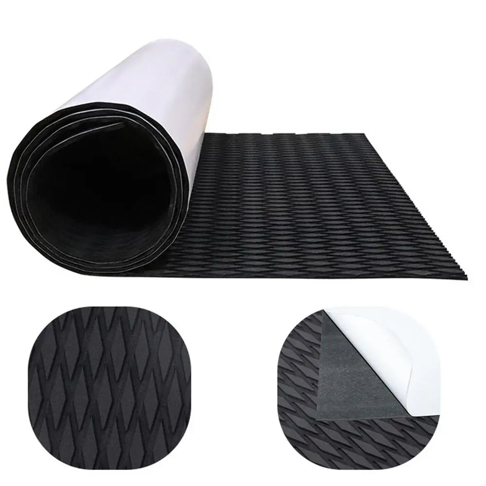 Surf Traction Pad Deck Grip Mat EVA Foam Boat Deck Mat Self-Adhesive Non-Slip Trimmable Sheet For Surfboard RV Yacht Kayak
