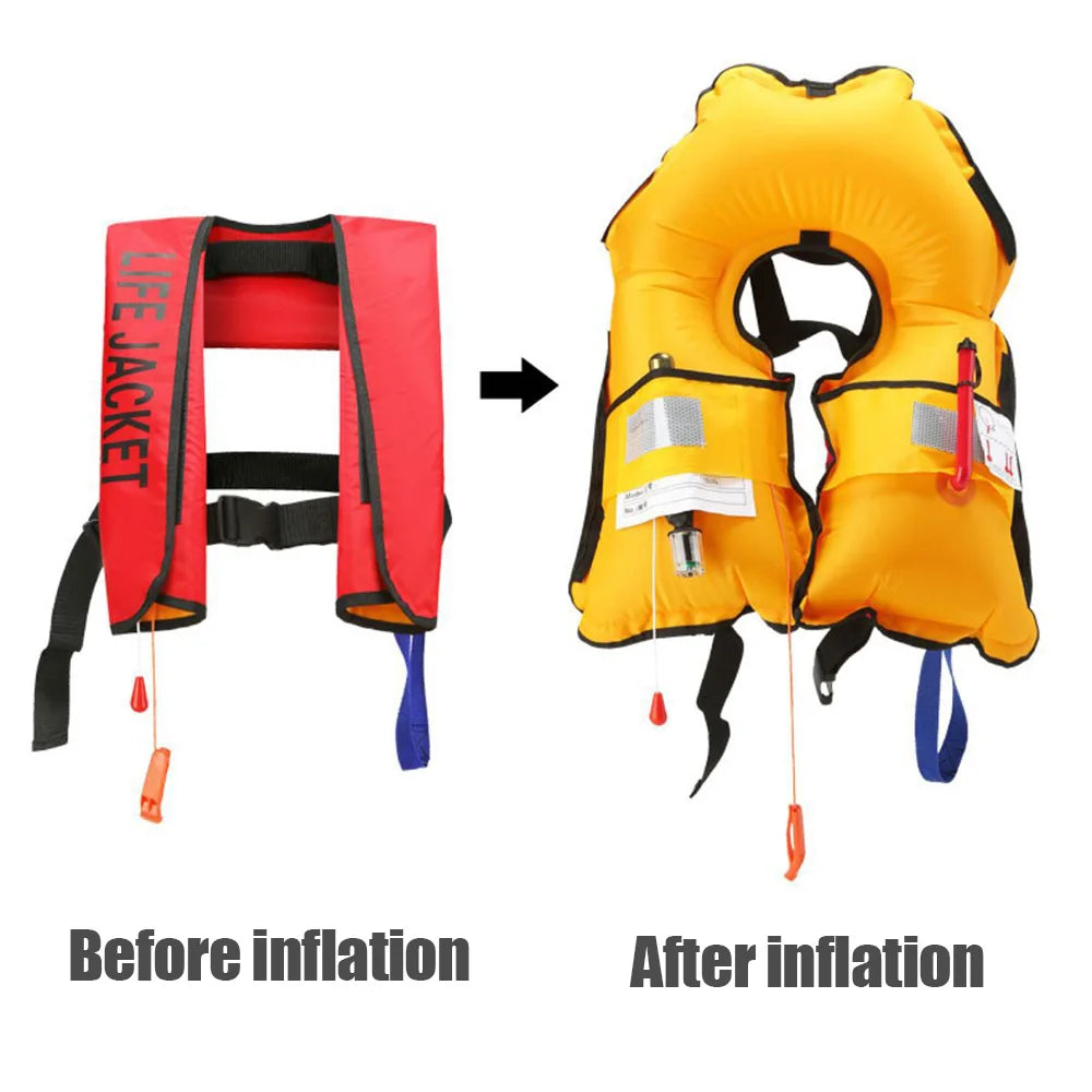 Automatic Inflatable Life Jacket Professional Swimming Fishing Vest Water Sports Surfing Kayak Ski Rescue Safety Life Jacket