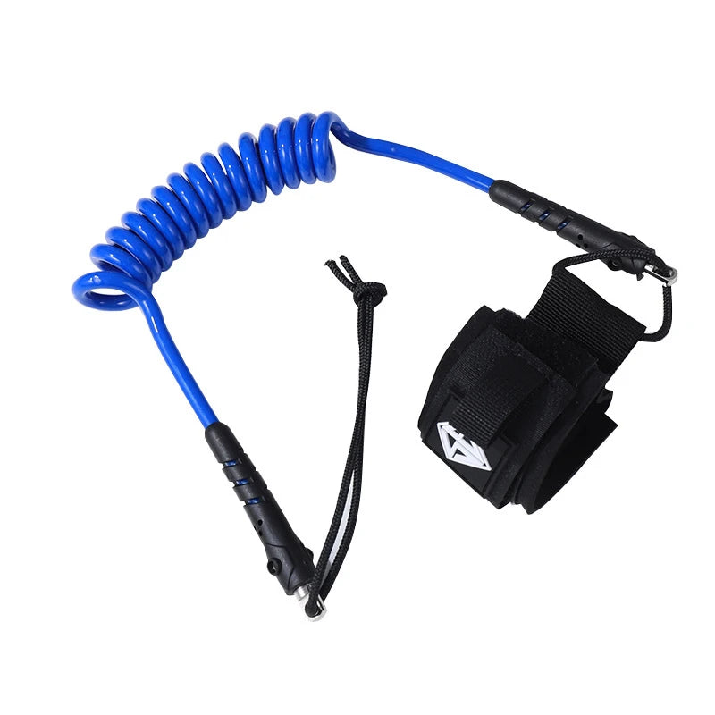 Surfboard accessories Surfboard elastic retractable safety hand rope wakeboard raft kayak lifesaving TPU rotatable wrist strap