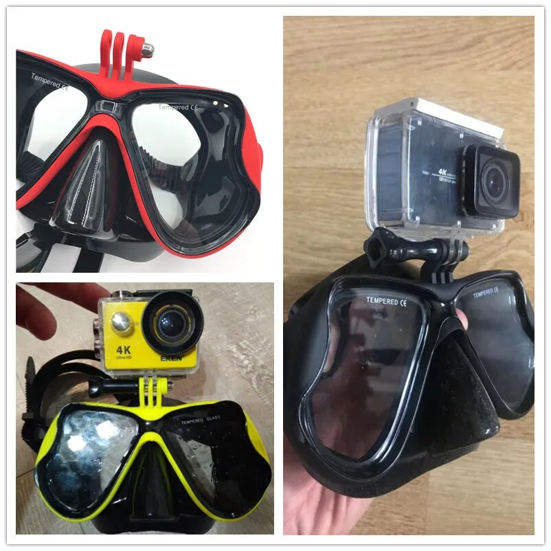 Diving Mask For Dji OSMO Action Waterproof Accessories Underwater Glass Diving Mask for Sports Action Video Cameras Accessories