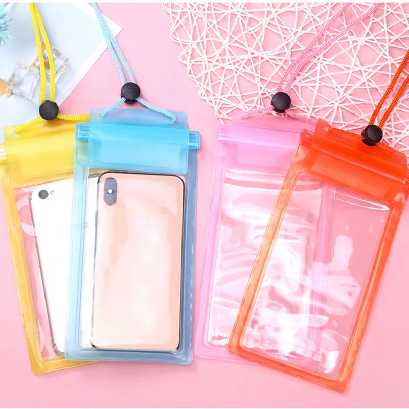 SUP Surfboard Universal Waterproof Bag Fishing Stand Up Paddle Board Transparent Mobile Phone Case Underwater Video Protective