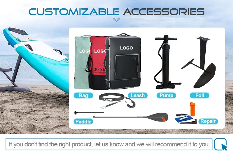 130L Wing foil Board Inflatable Wingfoil Surfboard Hydrofoil Board Inflatable Foil Kite Surfing Board For Sale