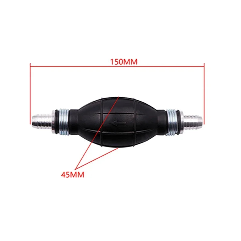 10mm Motorcycle Hand Gas Oil Pump Car Boat Gasoline Diesel Transfer Sucker Pipe Manual Fuel Pumps Water Injection Quality Rubber