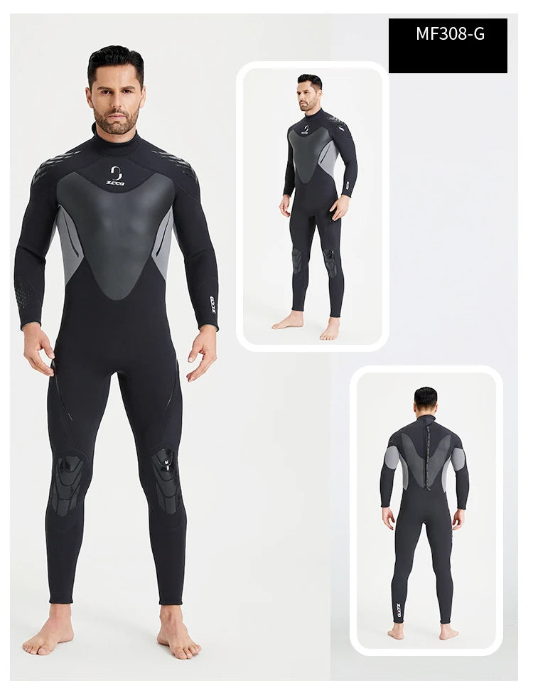 Women Men 3mm Neoprene Wetsuits Full Body Scuba Diving Suit  Snorkeling Surfing Swimming Long Sleeve Keep Warm Water Wetsuits