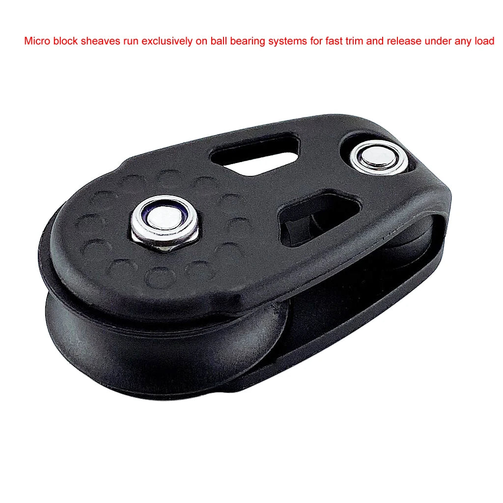 Nylon Pulley Kayak Boat Rope Block Marine Sheave Lifting Anchor Wheel Accessories Sailing Dinghy Outdoor Water Sport Hardware