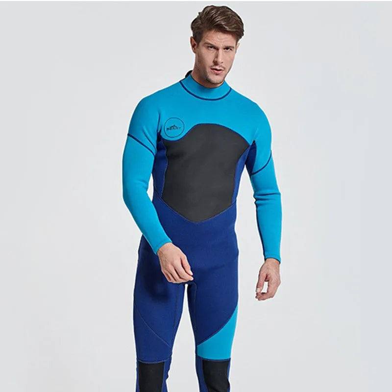 Men Wetsuit 3mm Neopreno Keep Warm One-Piece Swimsuits Quick Dry Snorkeling Kayaking Surfing Clothes Diving Suit Kitesurf