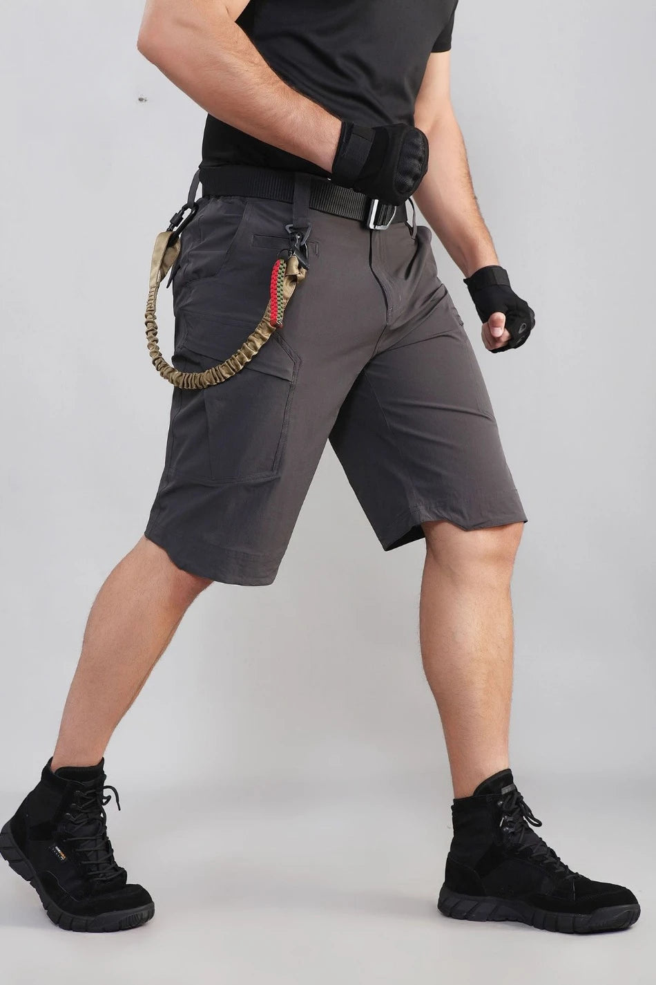 Mens Quick Drying Cargo Shorts Summer Waterproof Outdoor Sports Combat Overalls Multi Pocket Wear-resistant Quarter Pants New