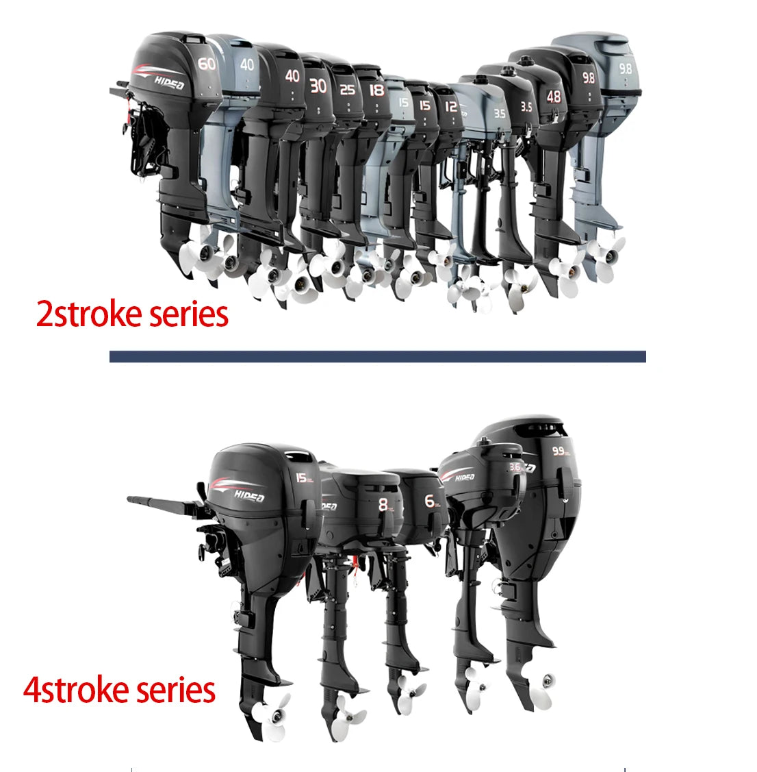 Outboard motor electric boat engine 2 Stroke short shaft boat for sale