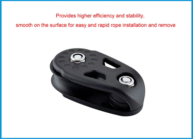 Nylon Pulley Kayak Boat Rope Block Marine Sheave Lifting Anchor Wheel Accessories Sailing Dinghy Outdoor Water Sport Hardware