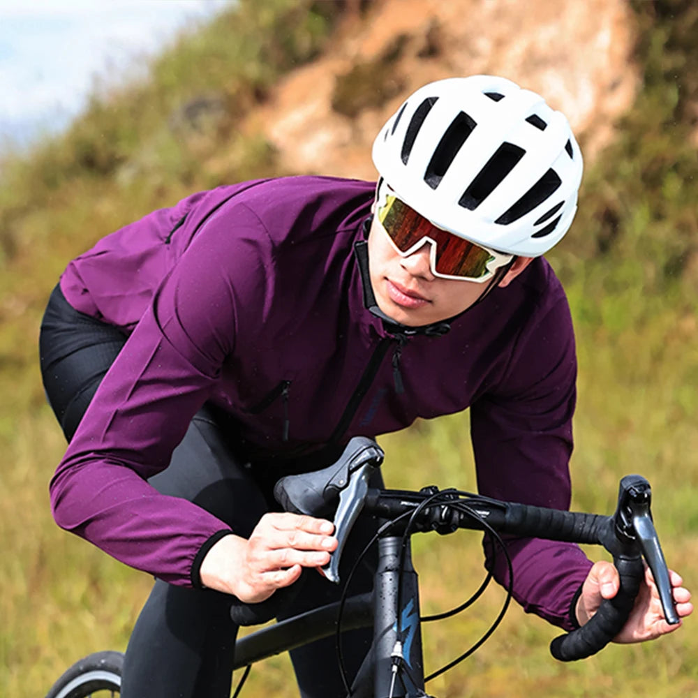 WOSAWE Men's Cycling Windbreaker Gravel Man Bicycle Windshield Jacket Bike Vest Gilet MTB Racing Long Sleeve Coat Wind Jacket